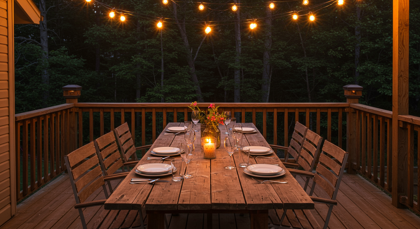 Elegant Outdoor Dining Setup