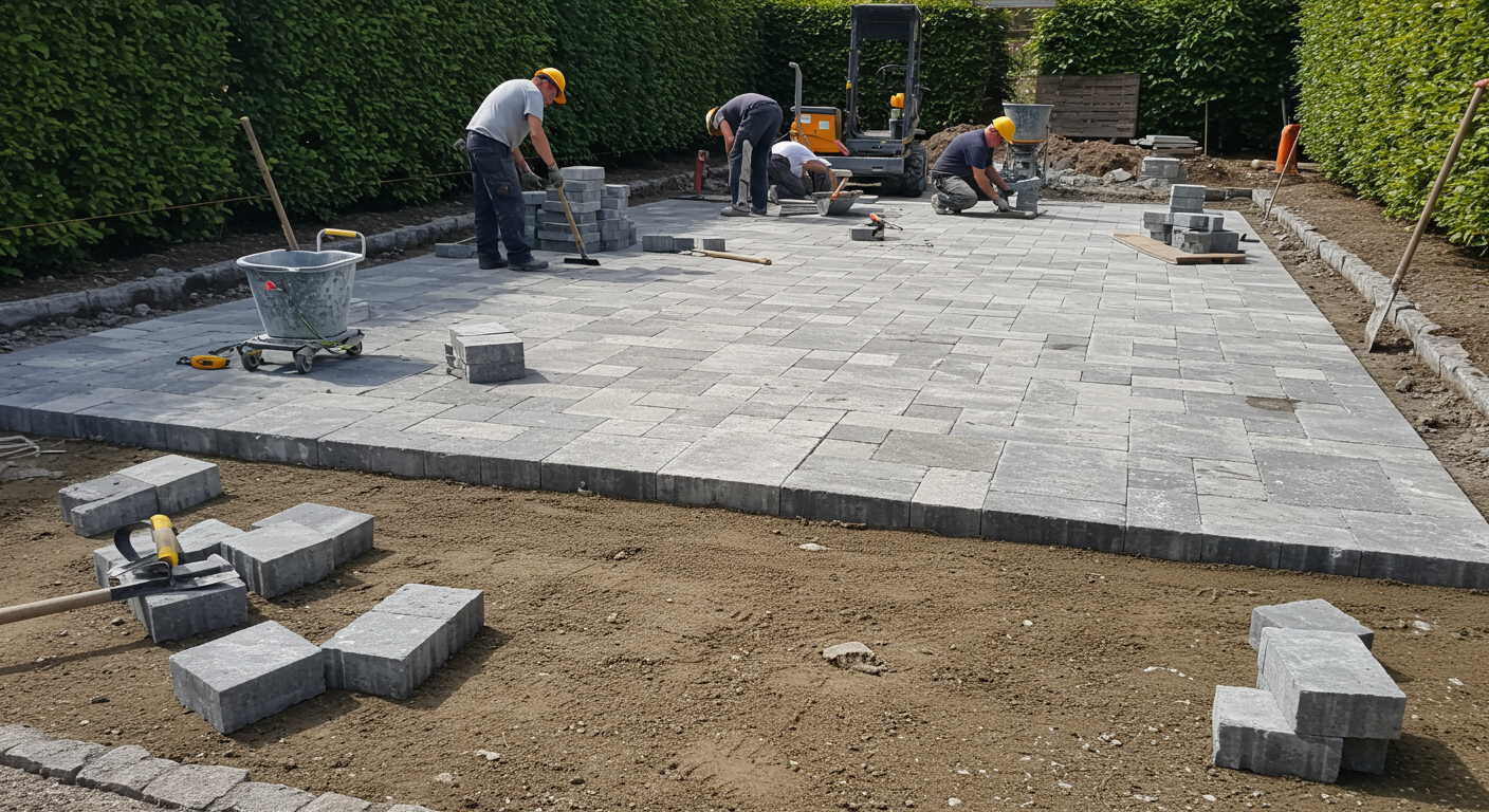 Patio Construction in Progress