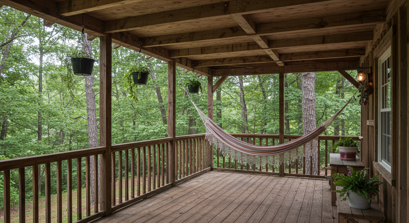 Rustic Screened-In Porch in Boulder