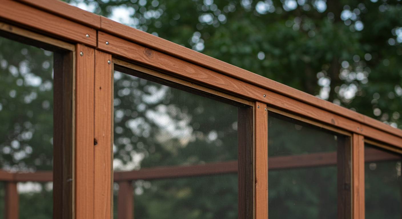 Craftsmanship of a Screened-In Porch
