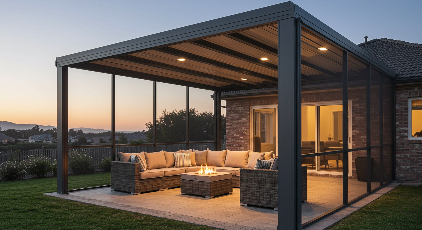 Luxury Pergola Covered Patio