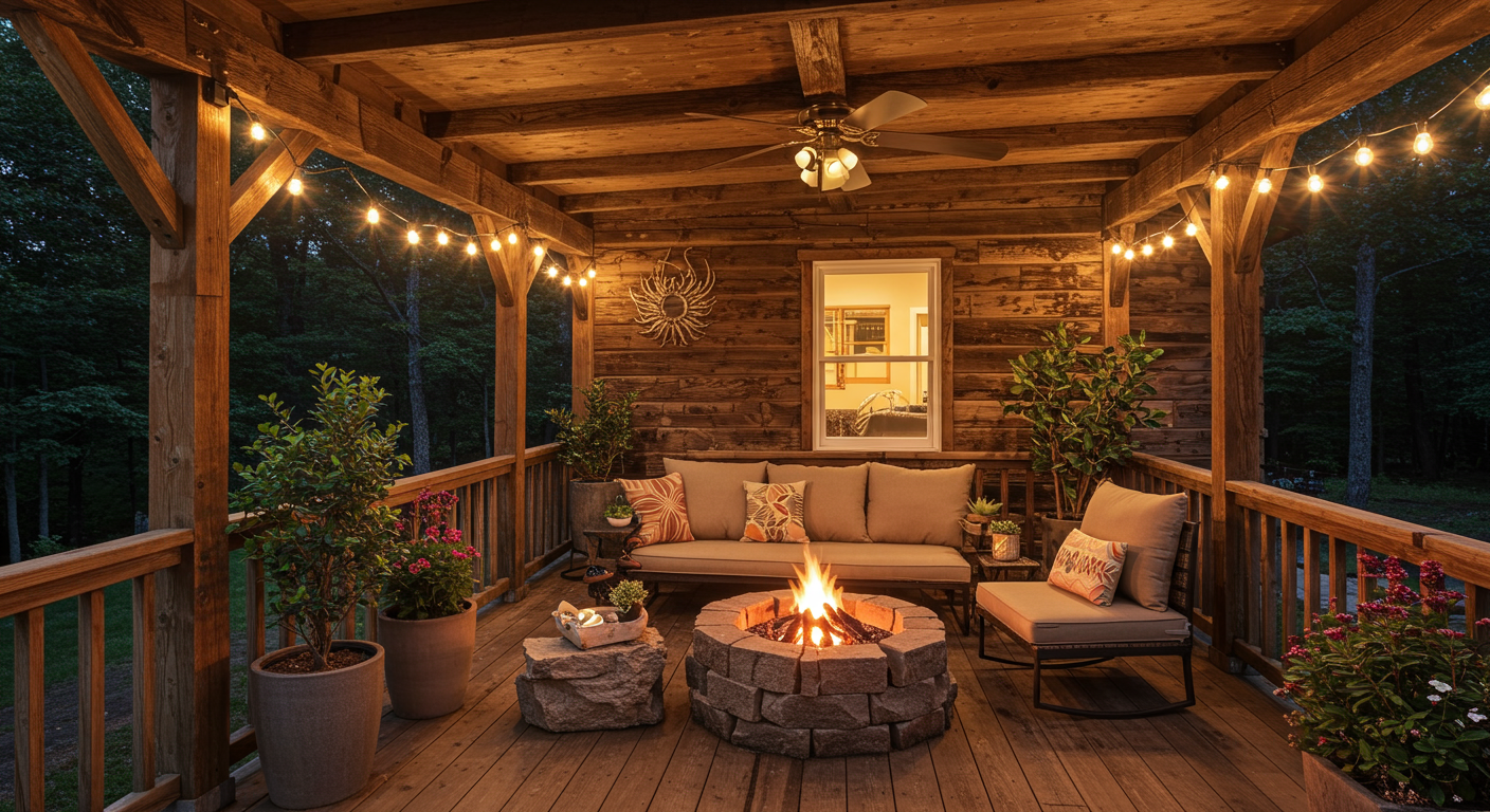 Modern Elegance Back Porch